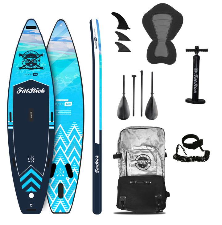 Paquete de tabla de paddle surf hinchable FatStick 12'6 iSUP